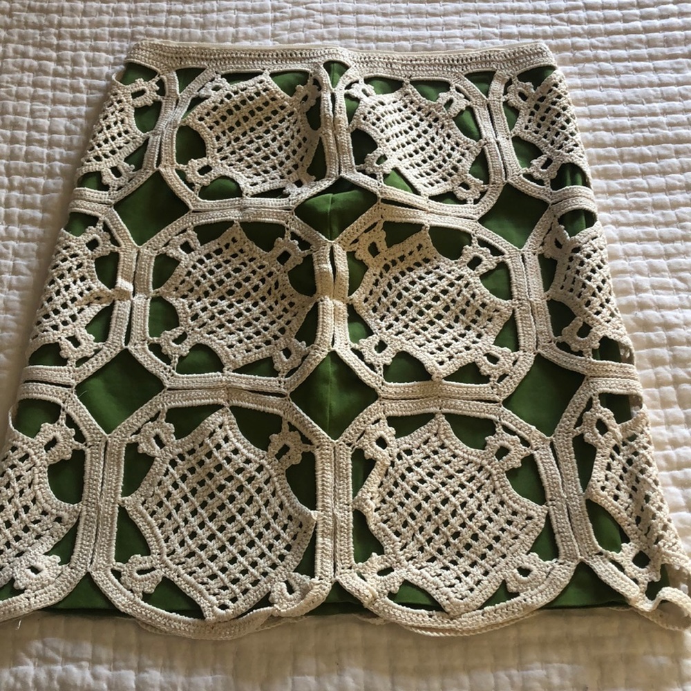 Tory Burch macrame knee-length skirt